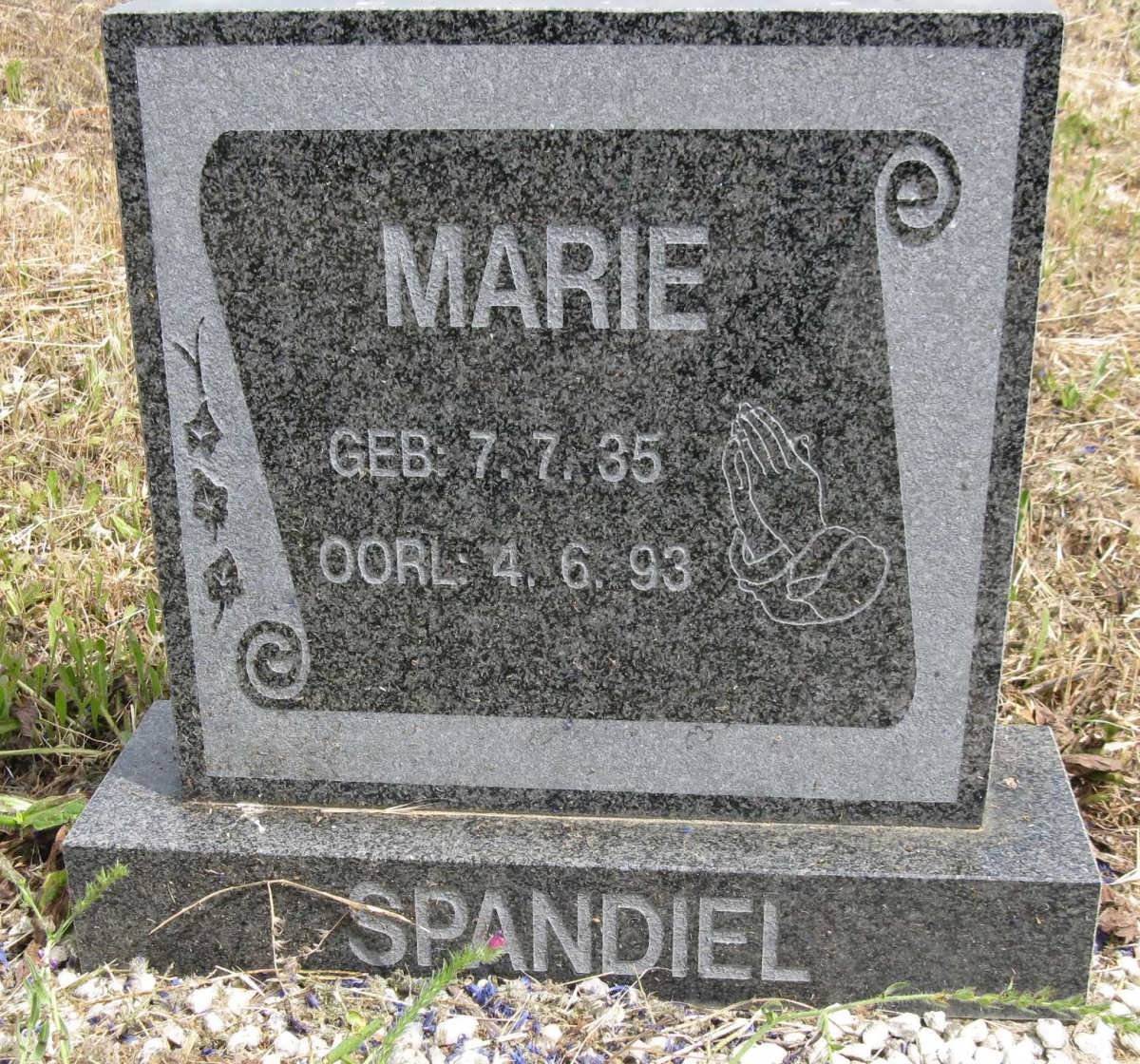 SPANDIEL Marie 1935-1993