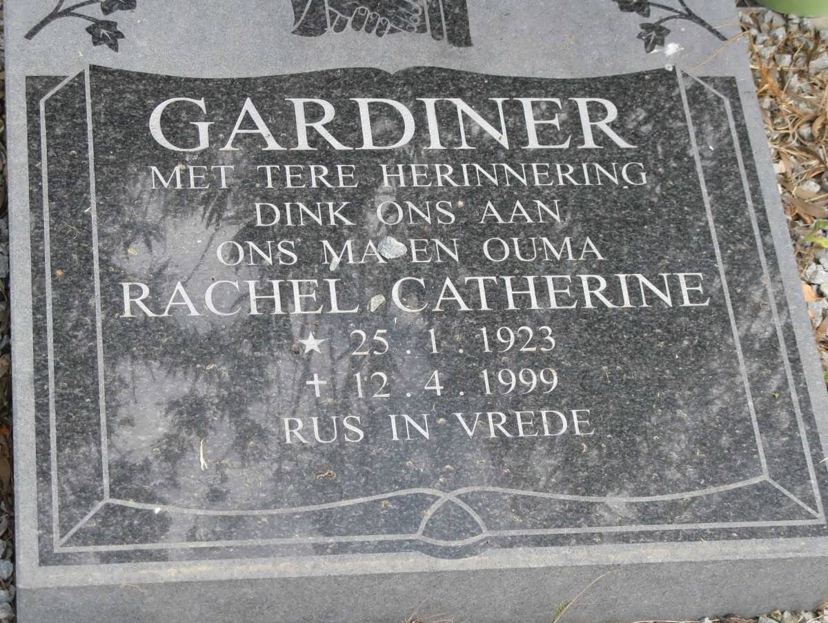 GARDINER Rachel Catherine 1923-1999