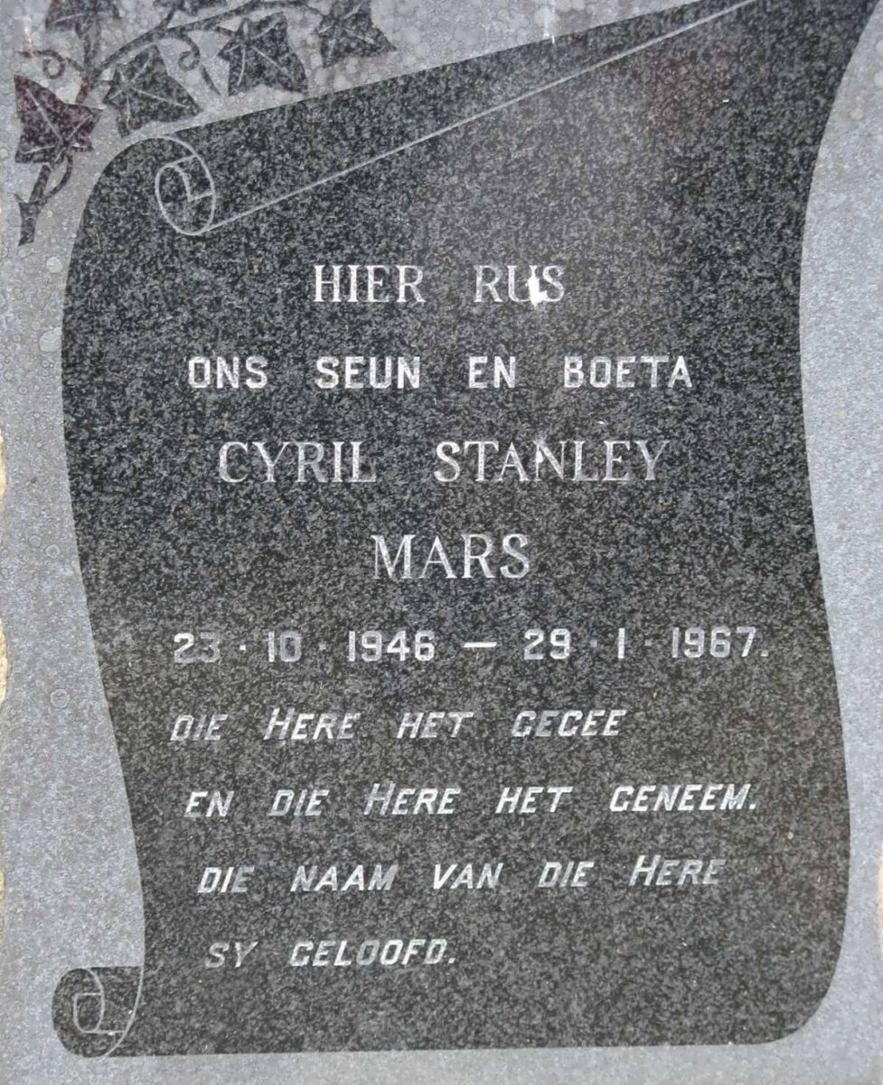 MARS Cyril Stanley 1946-1967