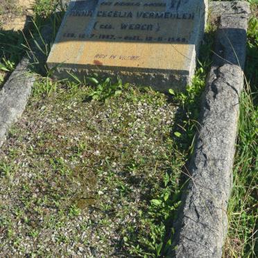 VERMEULEN Anna Cecelia nee WEBER 1887-1949