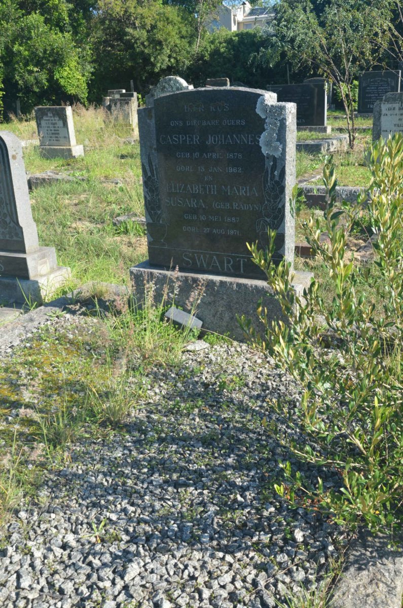 SWART Casper Johannes 1878-1962 & Elizabeth Maria Susara RADYN 1887-1971