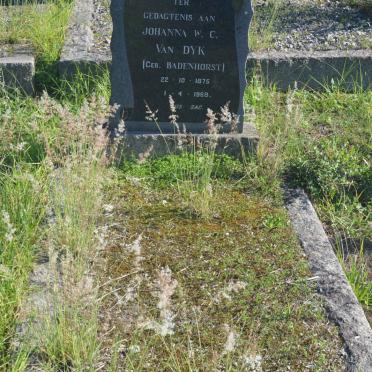 DYK Johanna W.C., van nee BADENHORST 1875-1968