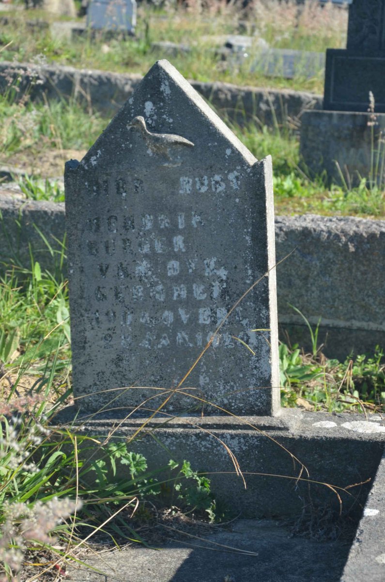 DYK Hendrik Burger, van 190?-1929