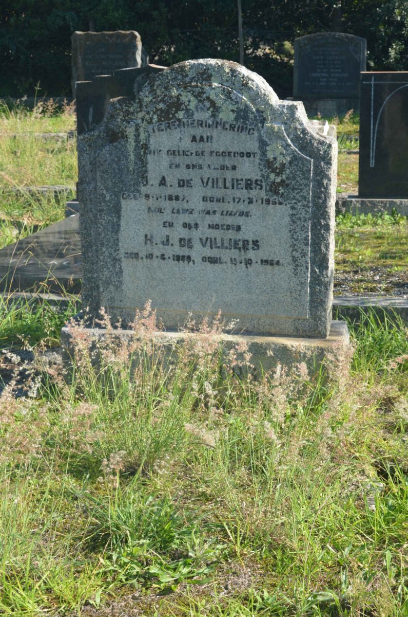 VILLIERS J.A., de 1887-1958 & H.J. 1889-1964