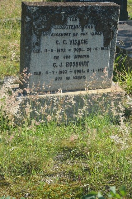 VISAGIE G.C. 1892-1958 & C. J. ROSSOUW 1903-197?