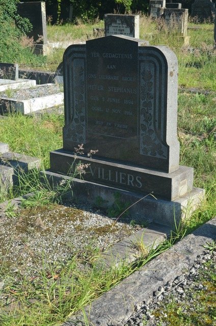 VILLIERS Pieter Stephanus, de 1894-1961