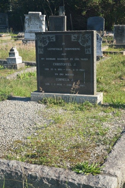 VILJOEN Christoffel J. 1893-1962 & Cornelia J. 1904-1987