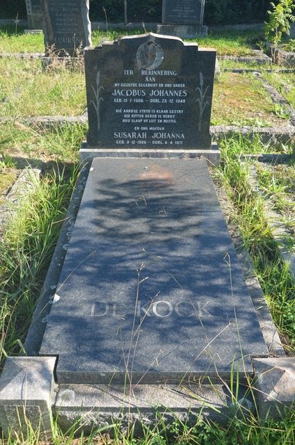 KOCK Jacobus Johannes, de 1906-1949 & Susarah Johanna 1906-1971