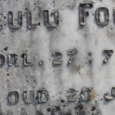 FOURIE Lulu -1932