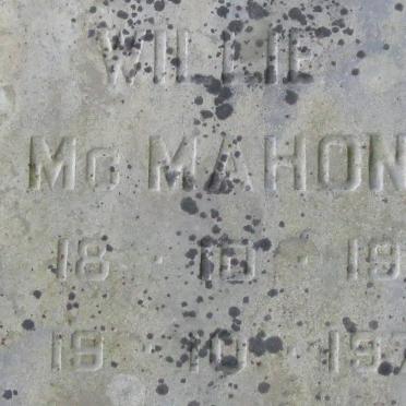 McMAHON Willie 1918-1972