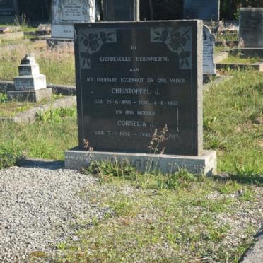 VILJOEN Christoffel J. 1893-1962 & Cornelia J. 1904-1987