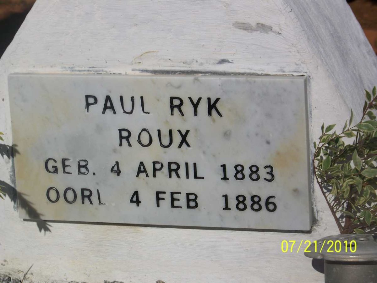 ROUX Paul Ryk 1883-1886