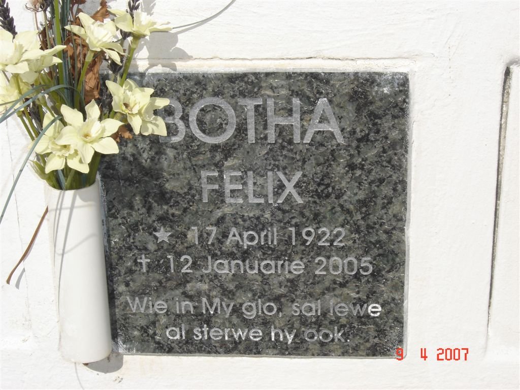 BOTHA Felix 1922-2005