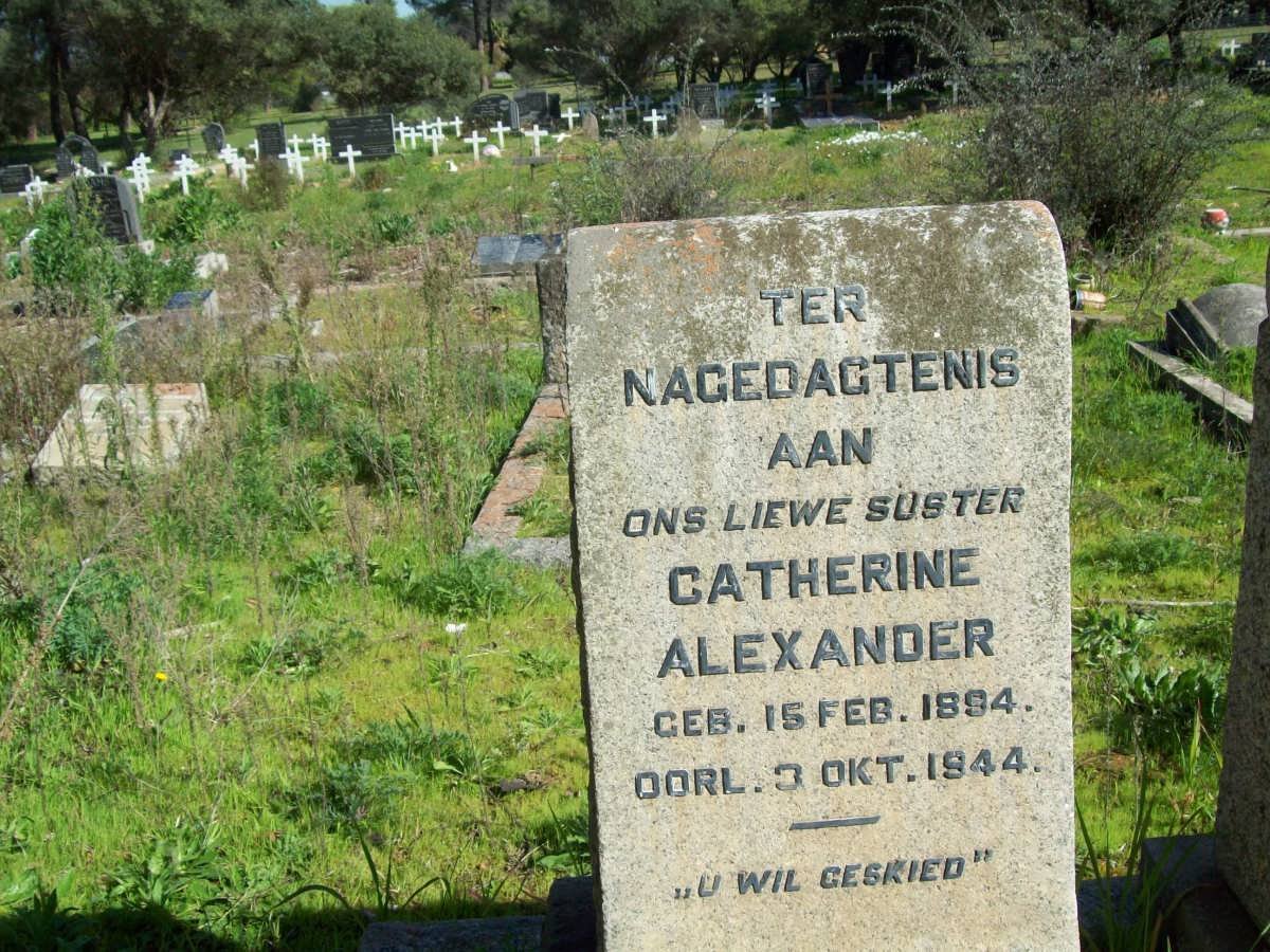 ALEXANDER Catherine 1894-1944