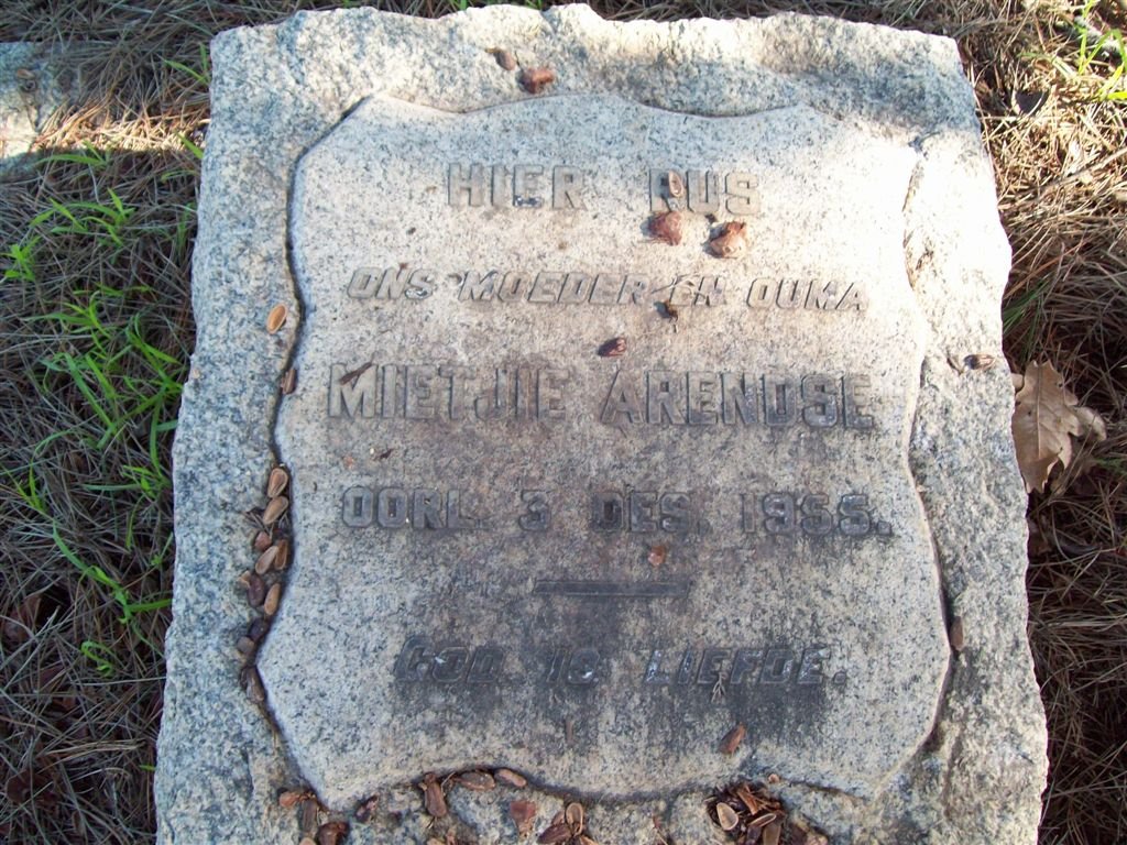 ARENDSE Mietjie -1955
