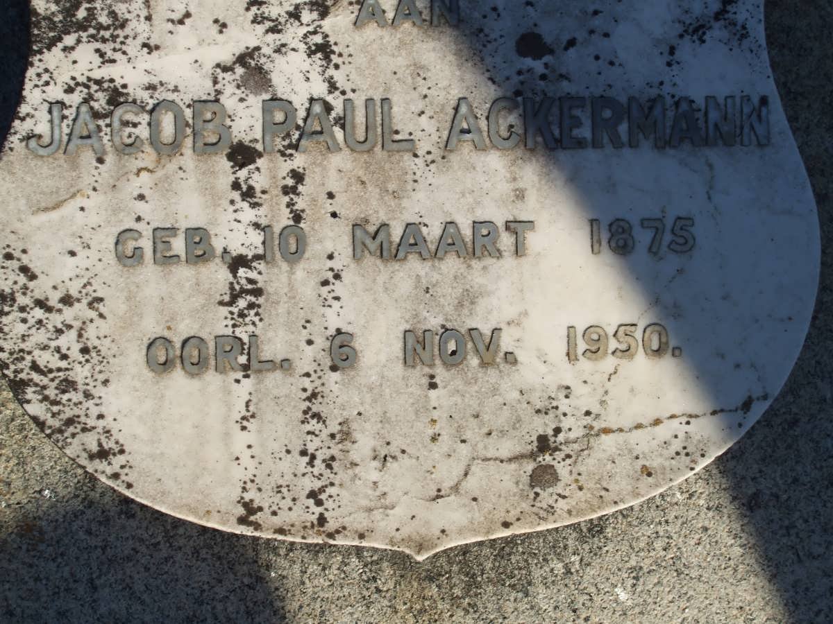 ACKERMANN Jacob Paul 1875-1950