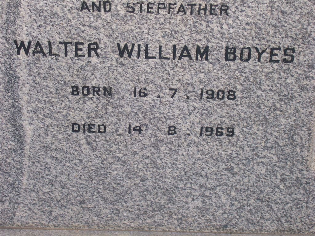 BOYES Walter William 1908-1969