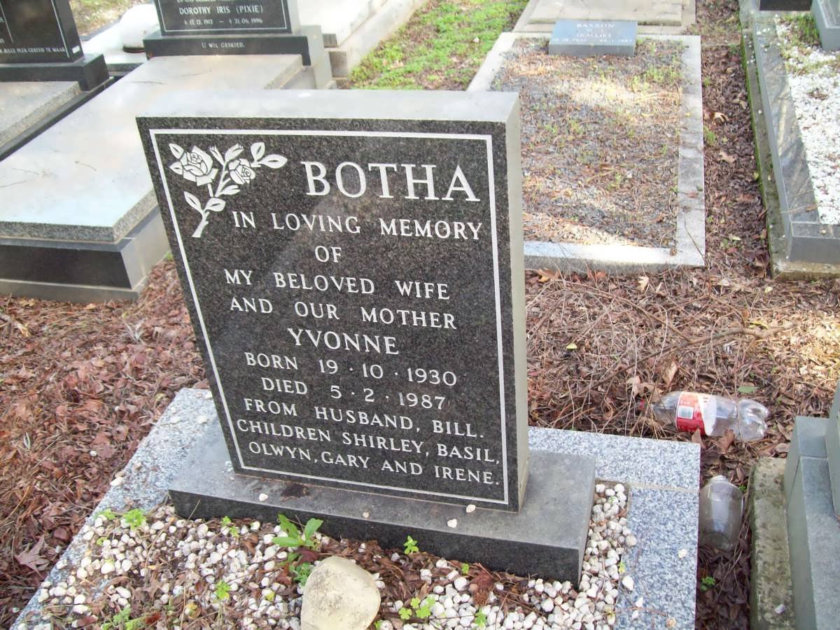 BOTHA Yvonne 1930-1987