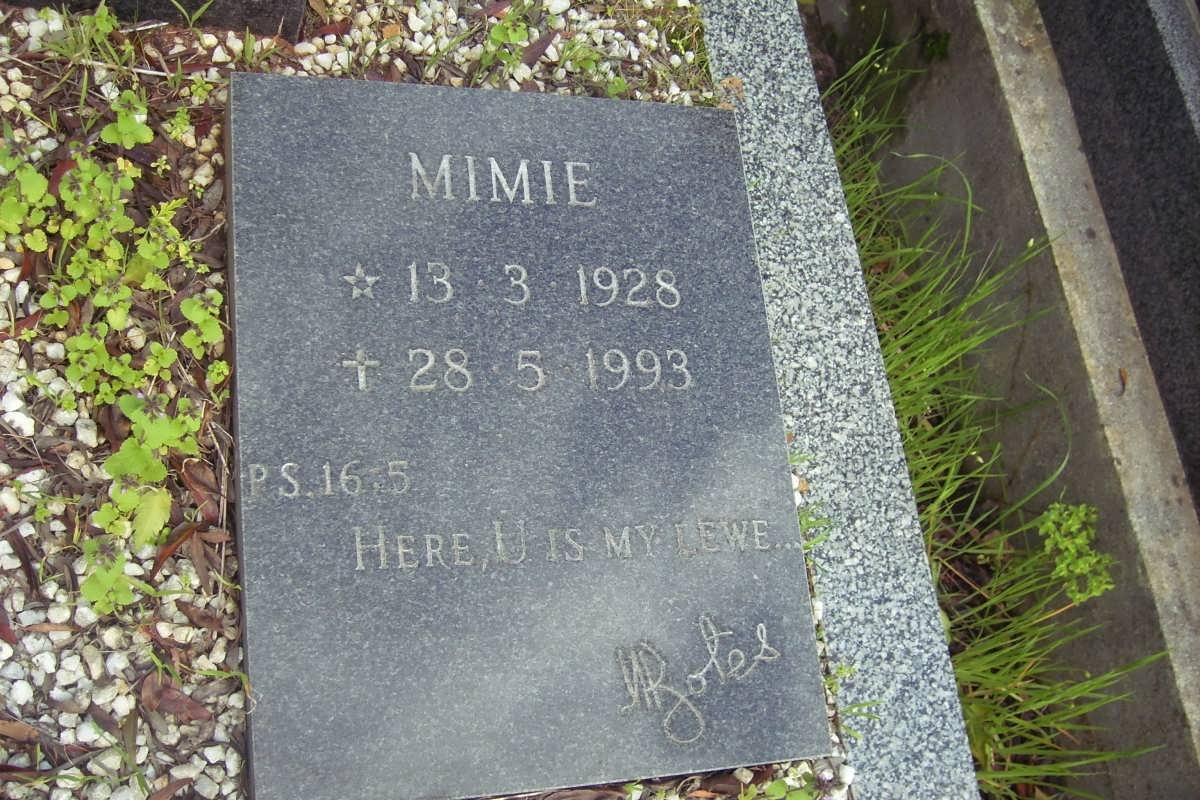 BOTES Mimie 1928-1993