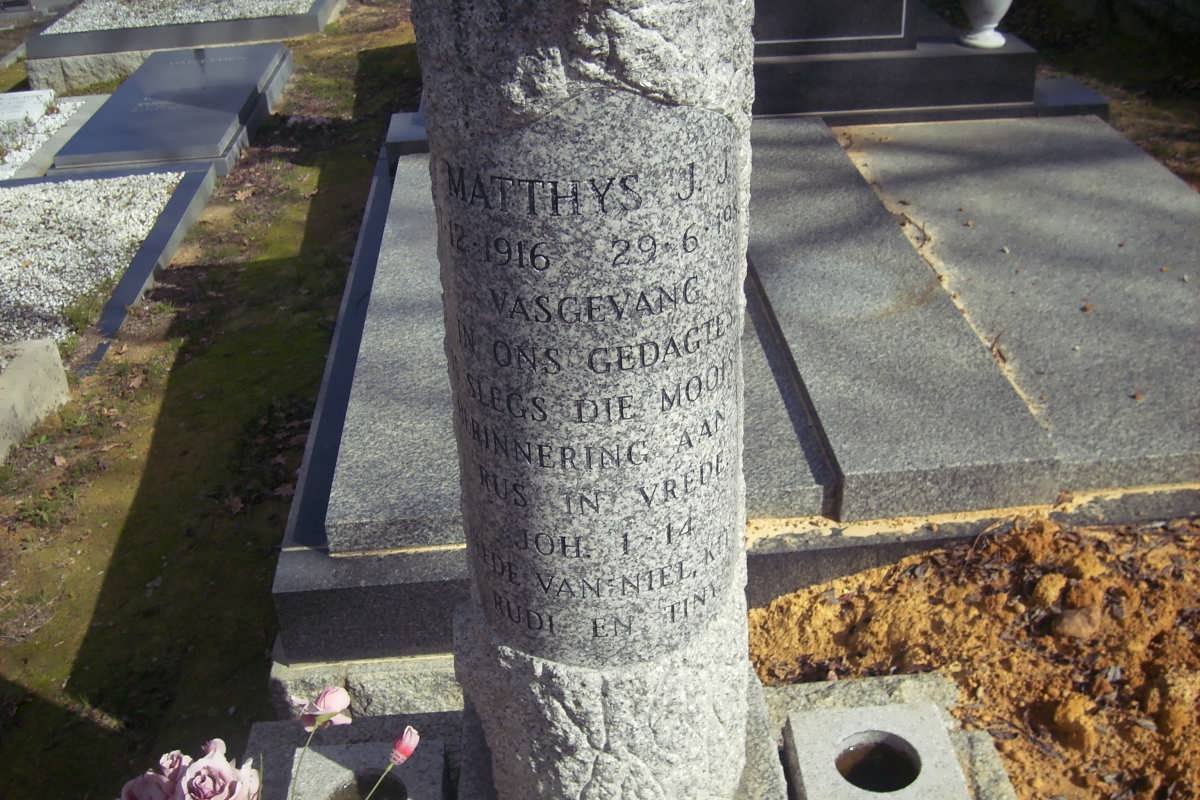 BOONZAAIER Matthys J.J. 1916-198?