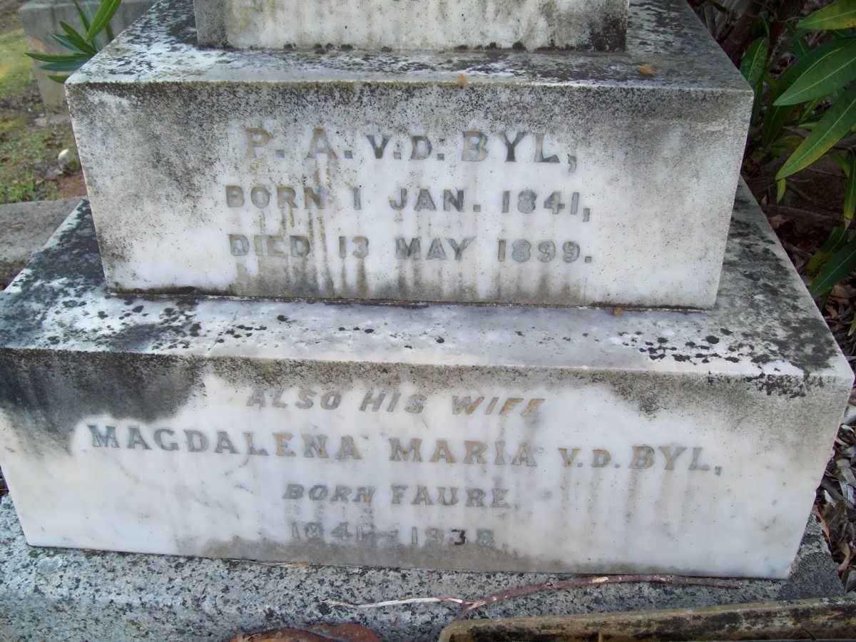 BYL P.A., v.d. 1841-1899 &amp; Magdalena Maria FAURE 1841-1938