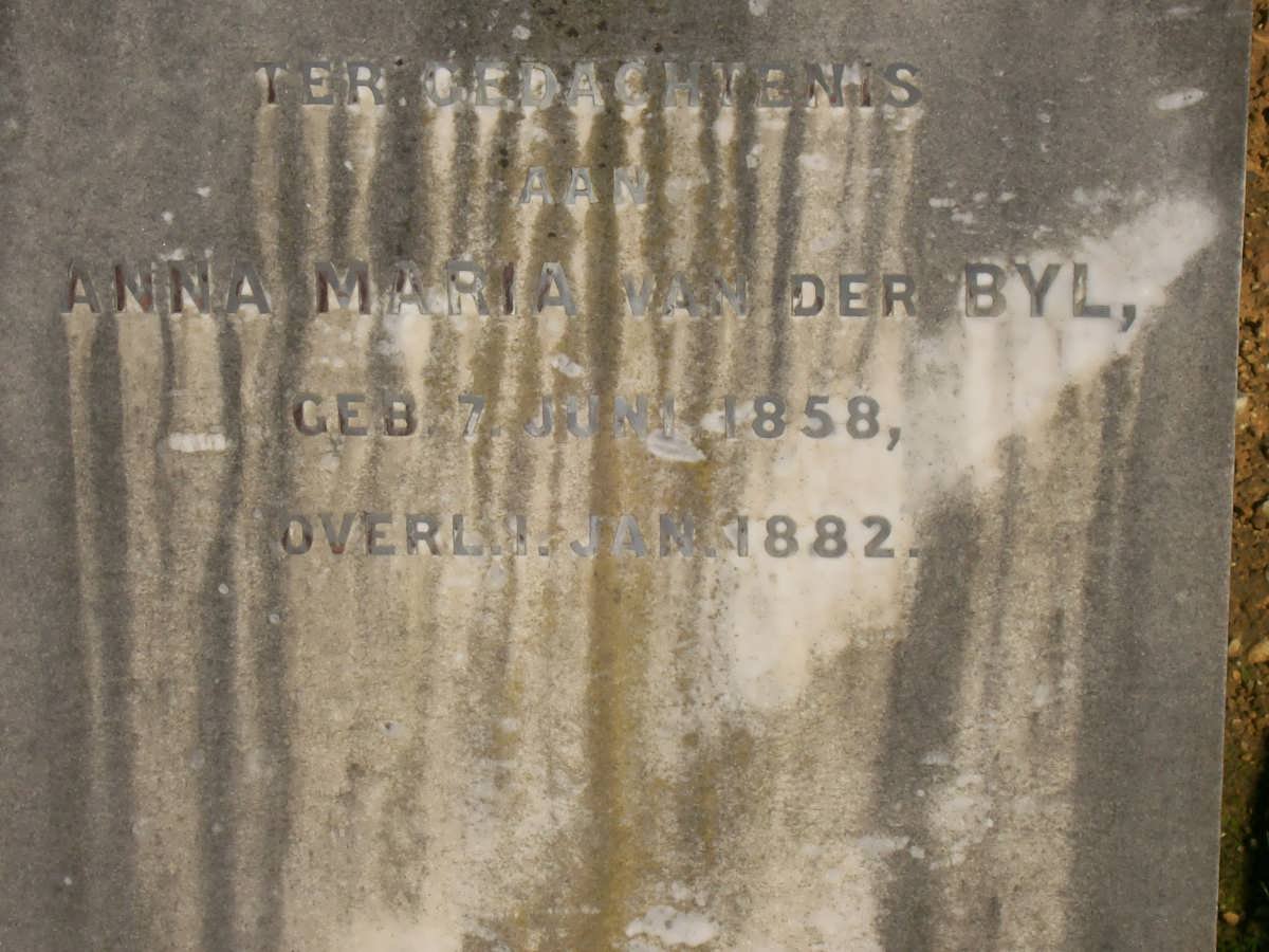 BYL Anna Maria, van der 1858-1882