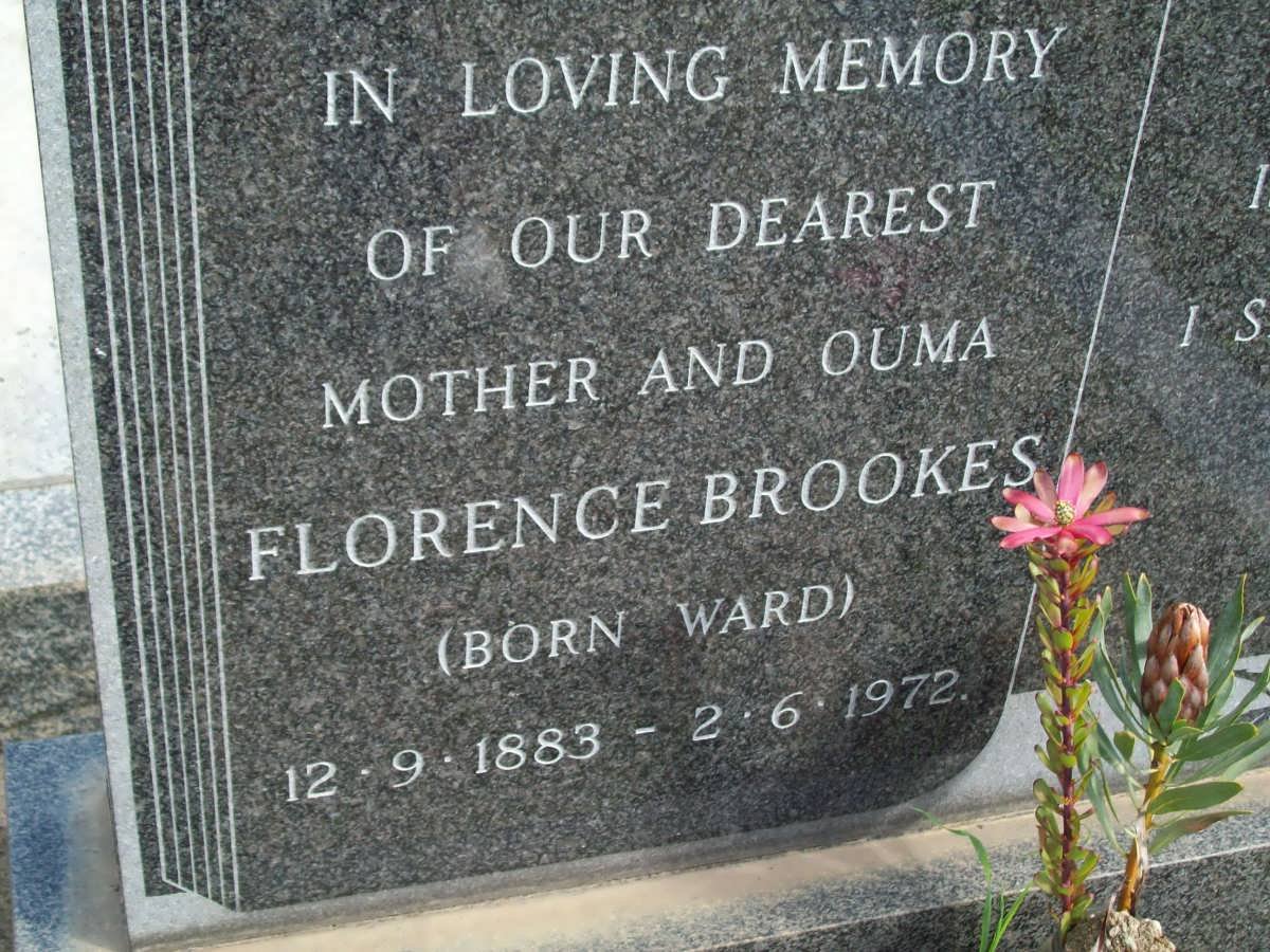 BROOKES Florence nee WARD 1883-1972