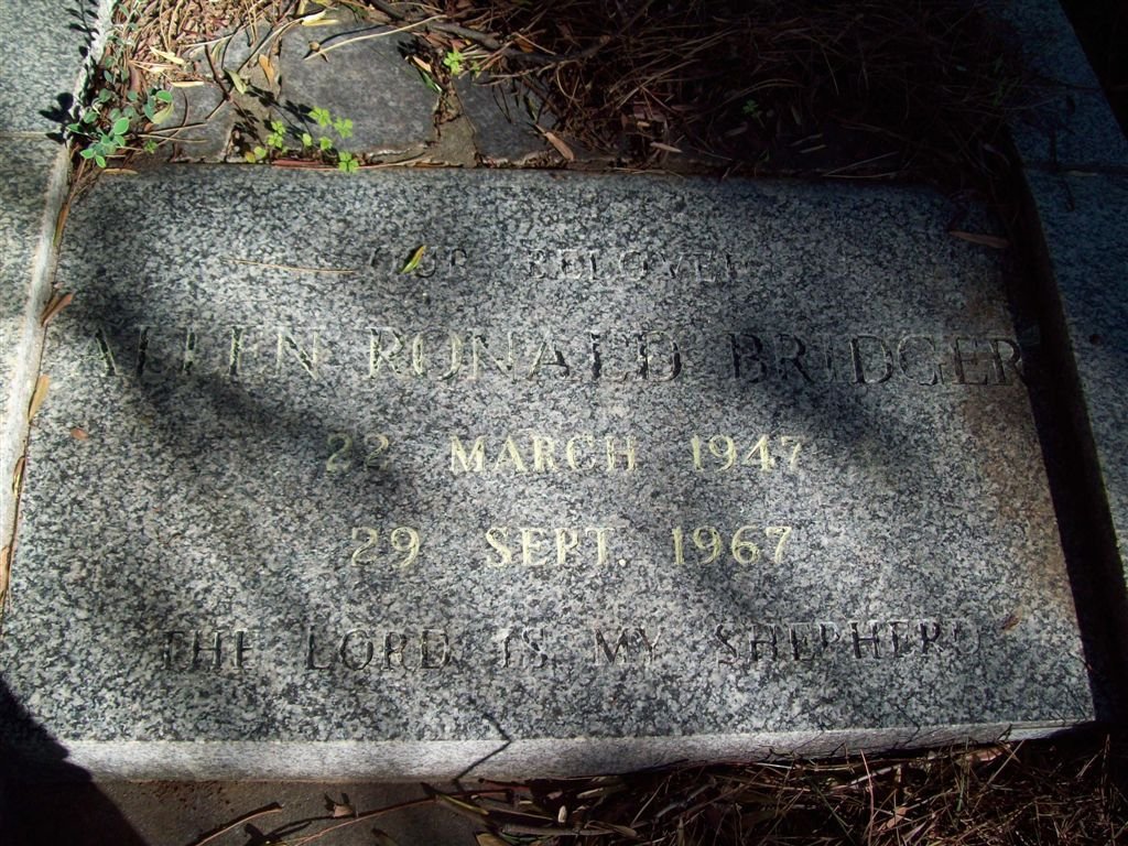 BRIDGER Allen Ronald 1947-1967