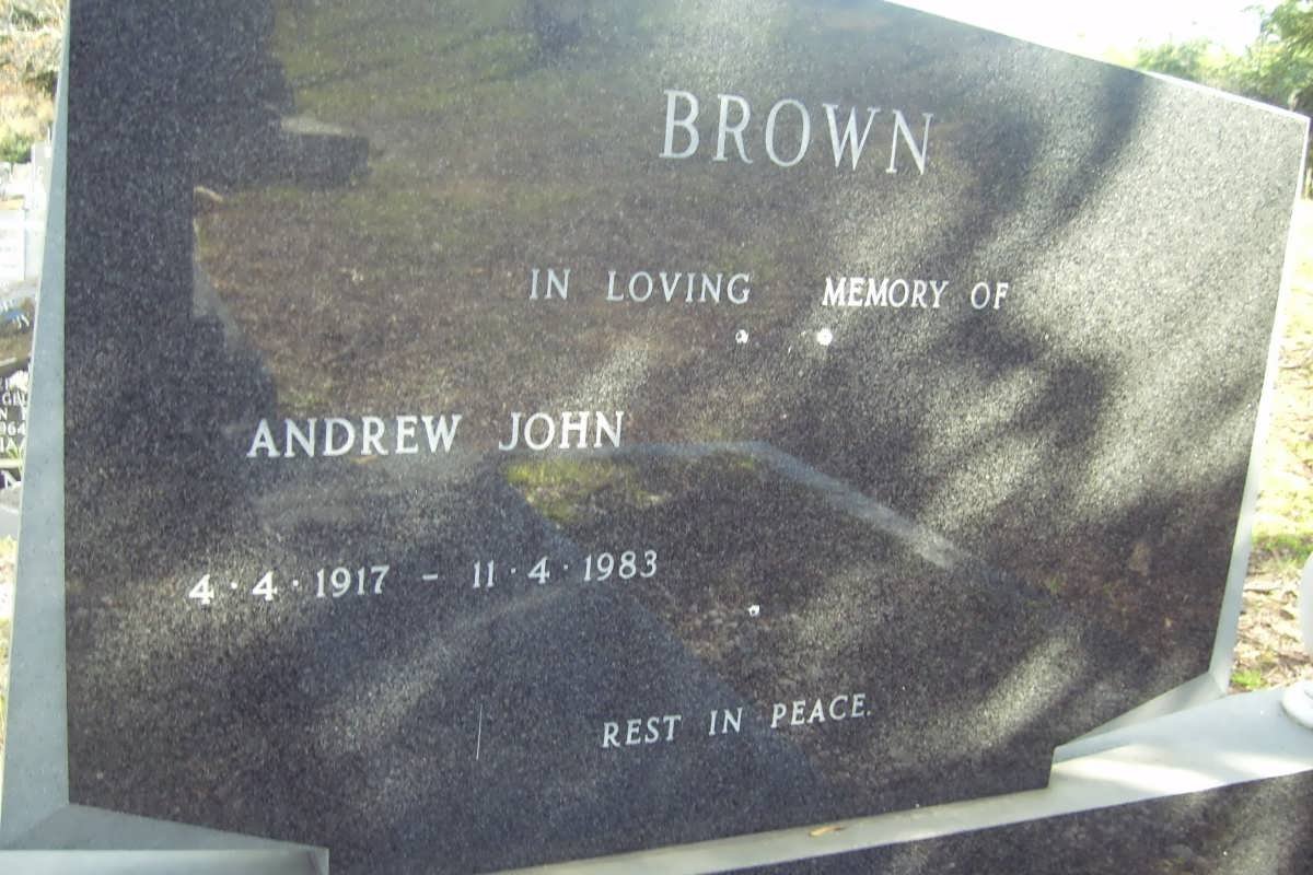 BROWN Andrew John 1917-1983