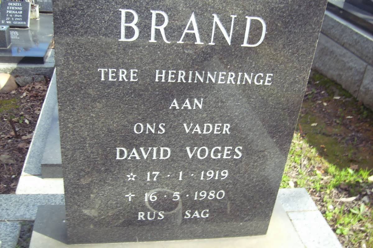 BRAND David Viges 1919-1980