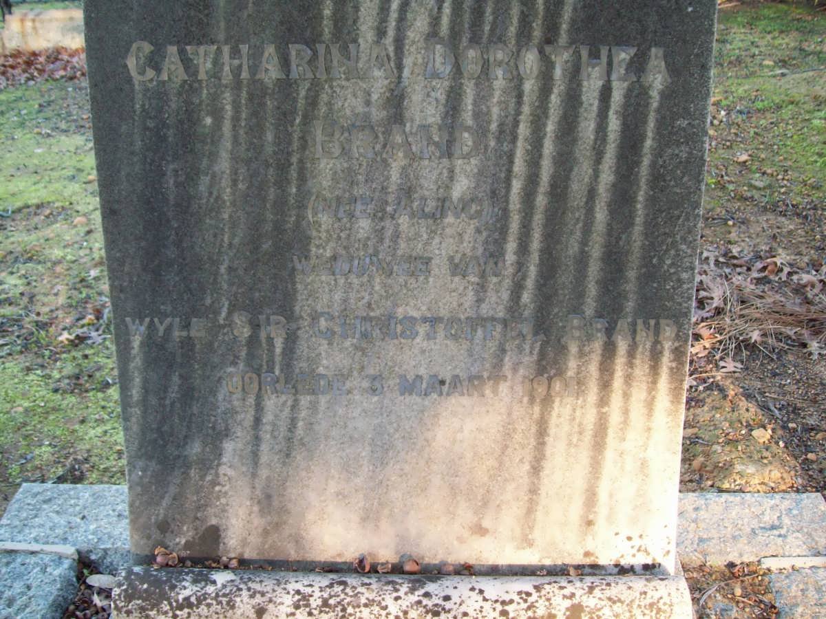 BRAND Catharina Dorothea nee ALING -1901
