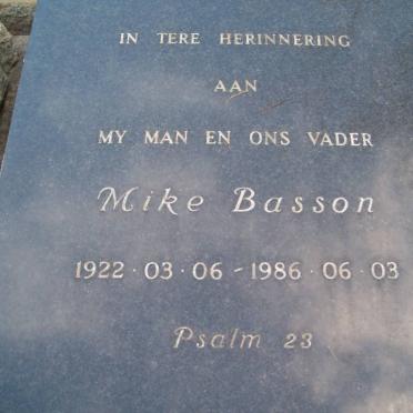 BASSON Mike 1922-1986