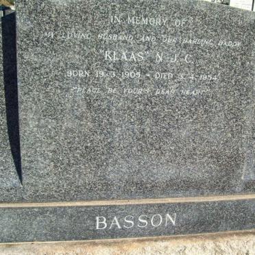 BASSON N.J.C. 1905-1954