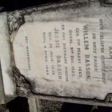 BASSON Willem 1860-1923 &amp; Jessie 1870-1949