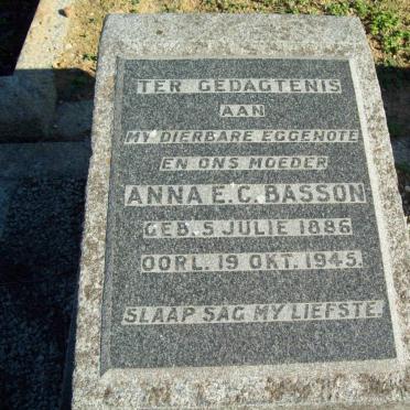BASSON Anna E.C. 1886-1945