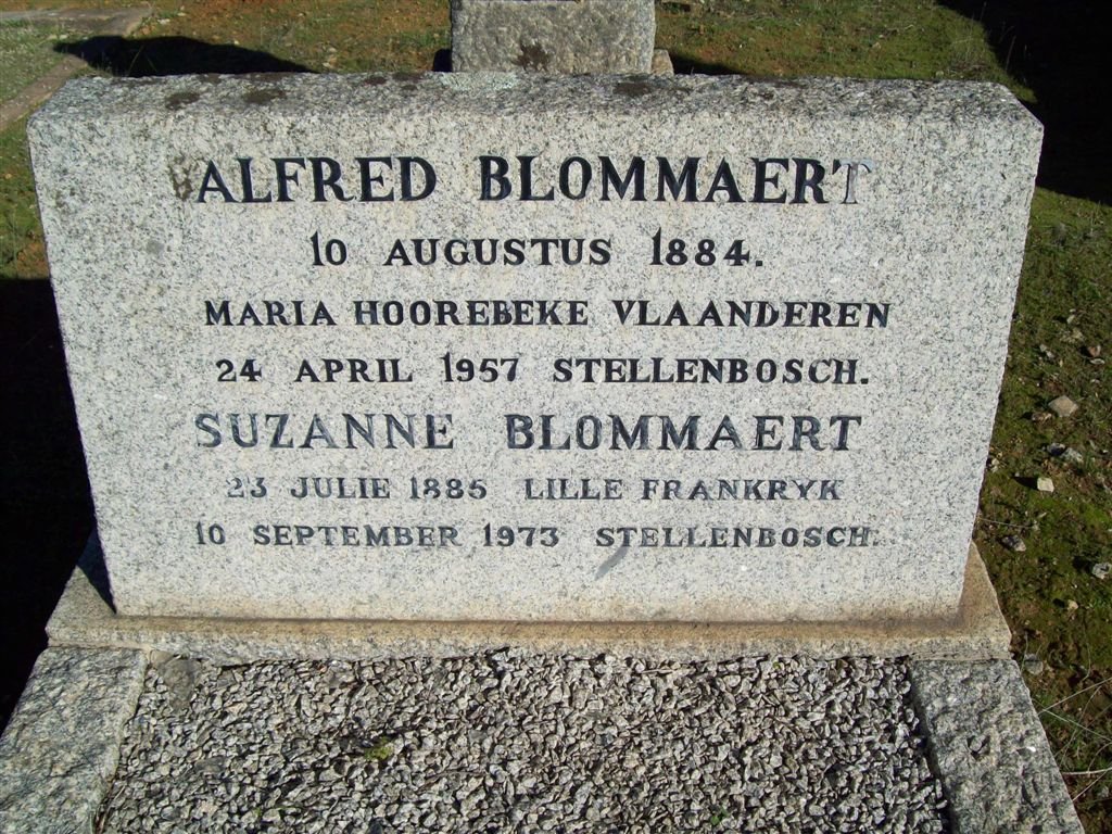 BLOMMAERT Alfred 1884-1957 &amp; Suzanne 1885-1973