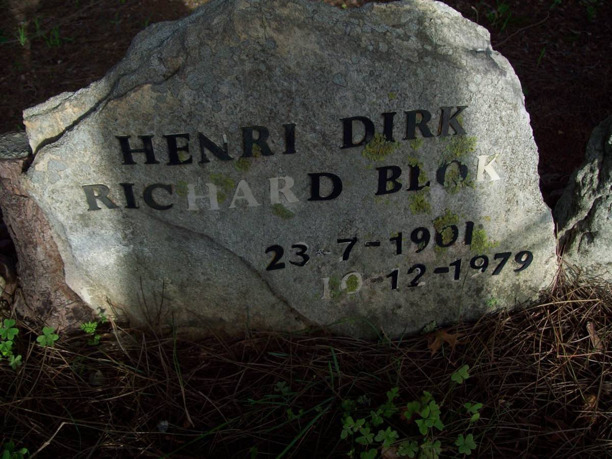 BLOK Henri Dirk Richard 1901-1979