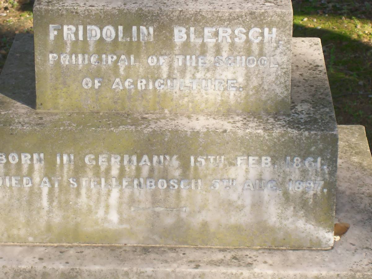 BLERSCH Fridolin 1861-1897