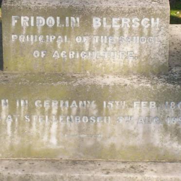 BLERSCH Fridolin 1861-1897