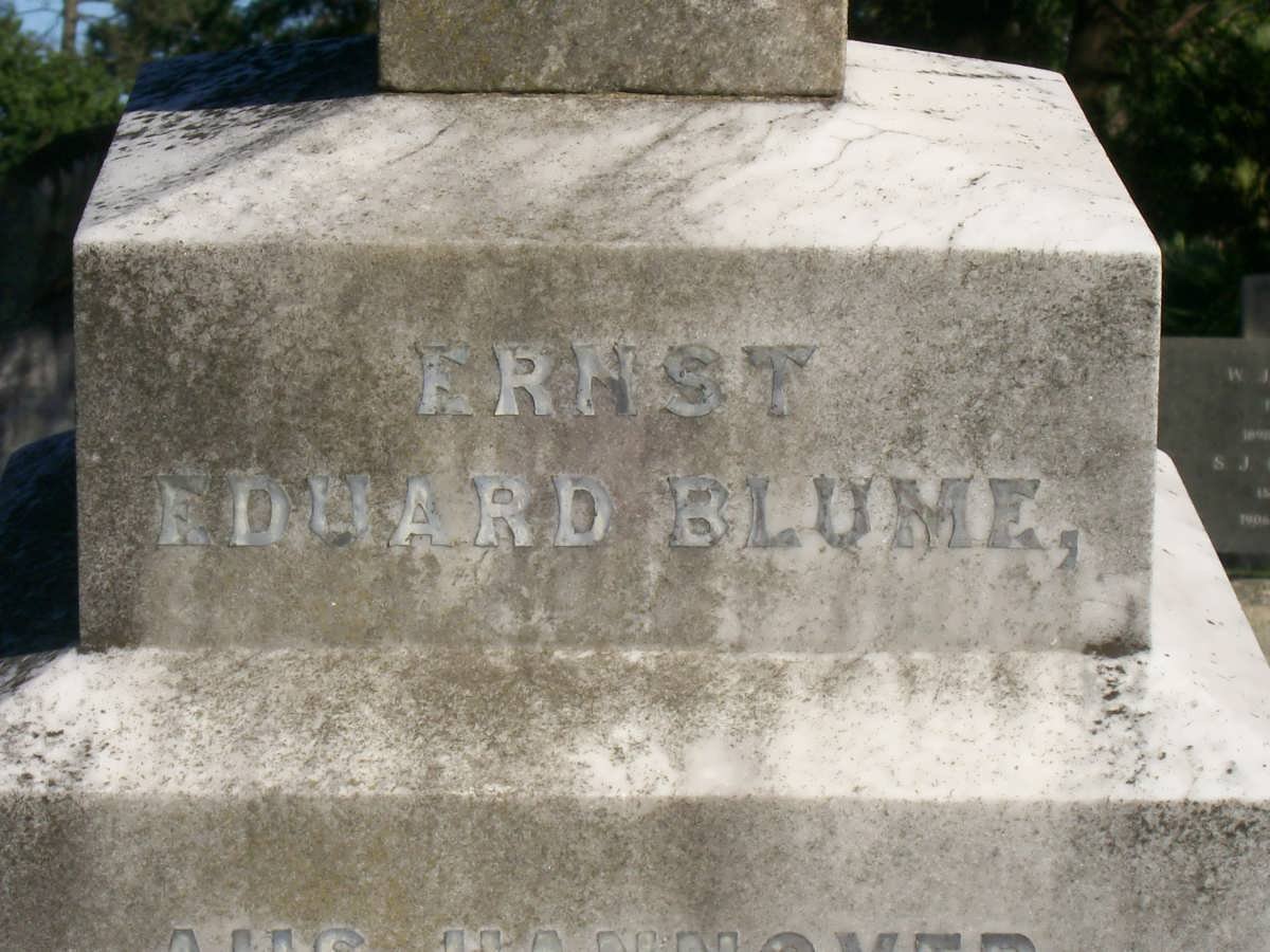 BLUME Ernst Eduard 1859-1898 &amp; Christina Elizabeth BRINK 1861-1898
