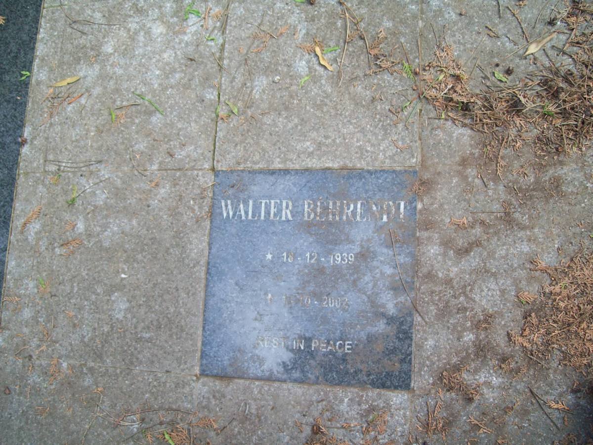 BEHRENDT Walter 1939-2002