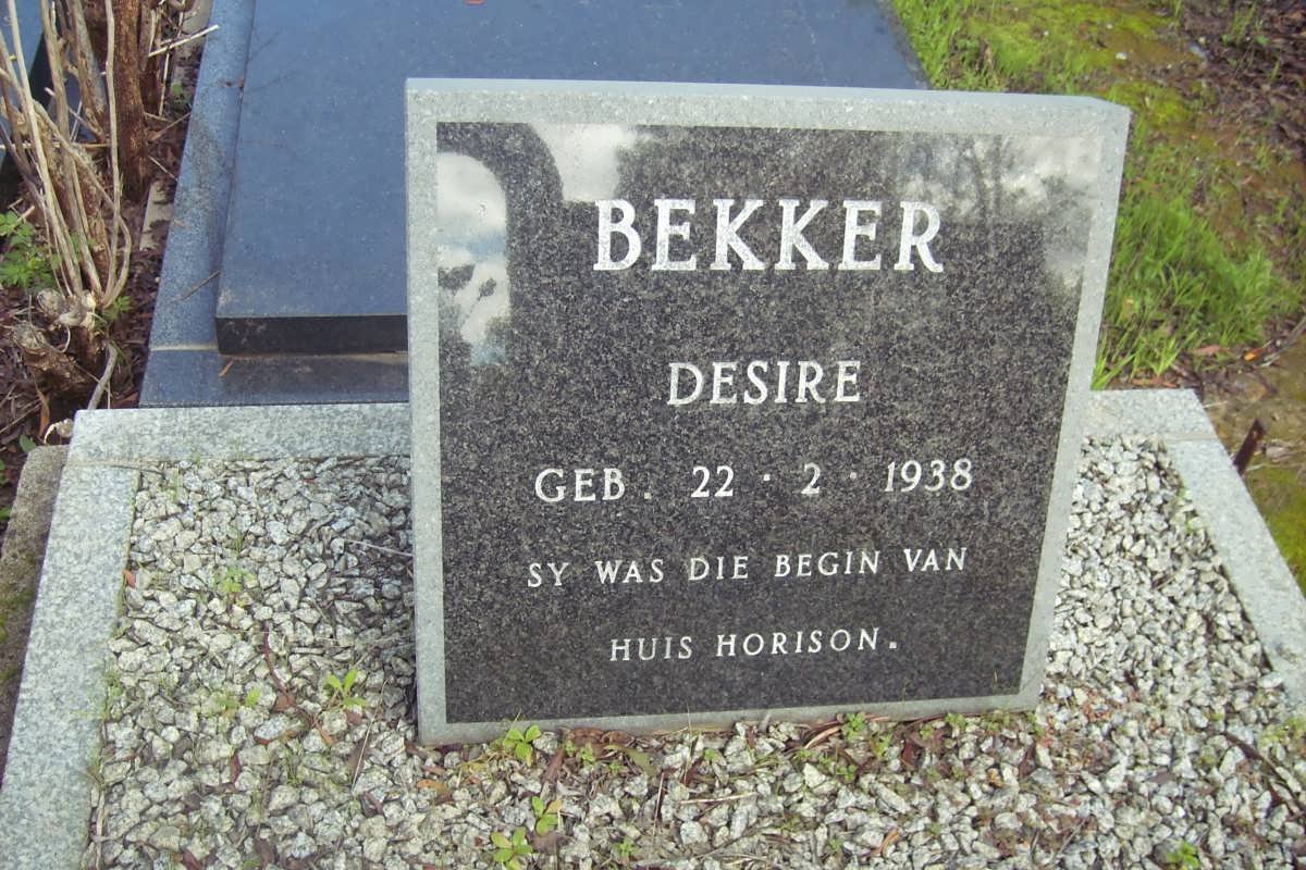 BEKKER Desire 1938-