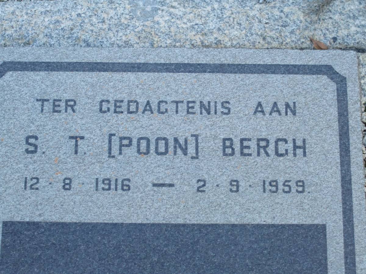 BERGH S.T. 1916-1959