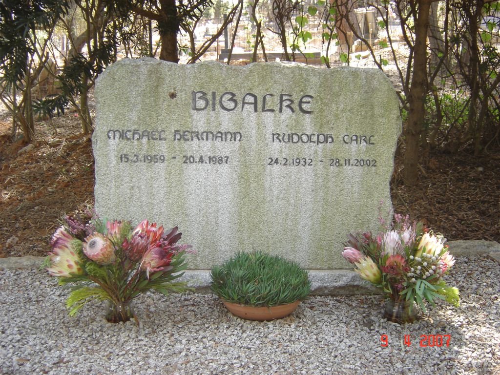BIGALKE Michael Bermann 1959-1987 :: BIGALKE Rudolph Carl 1932-2002