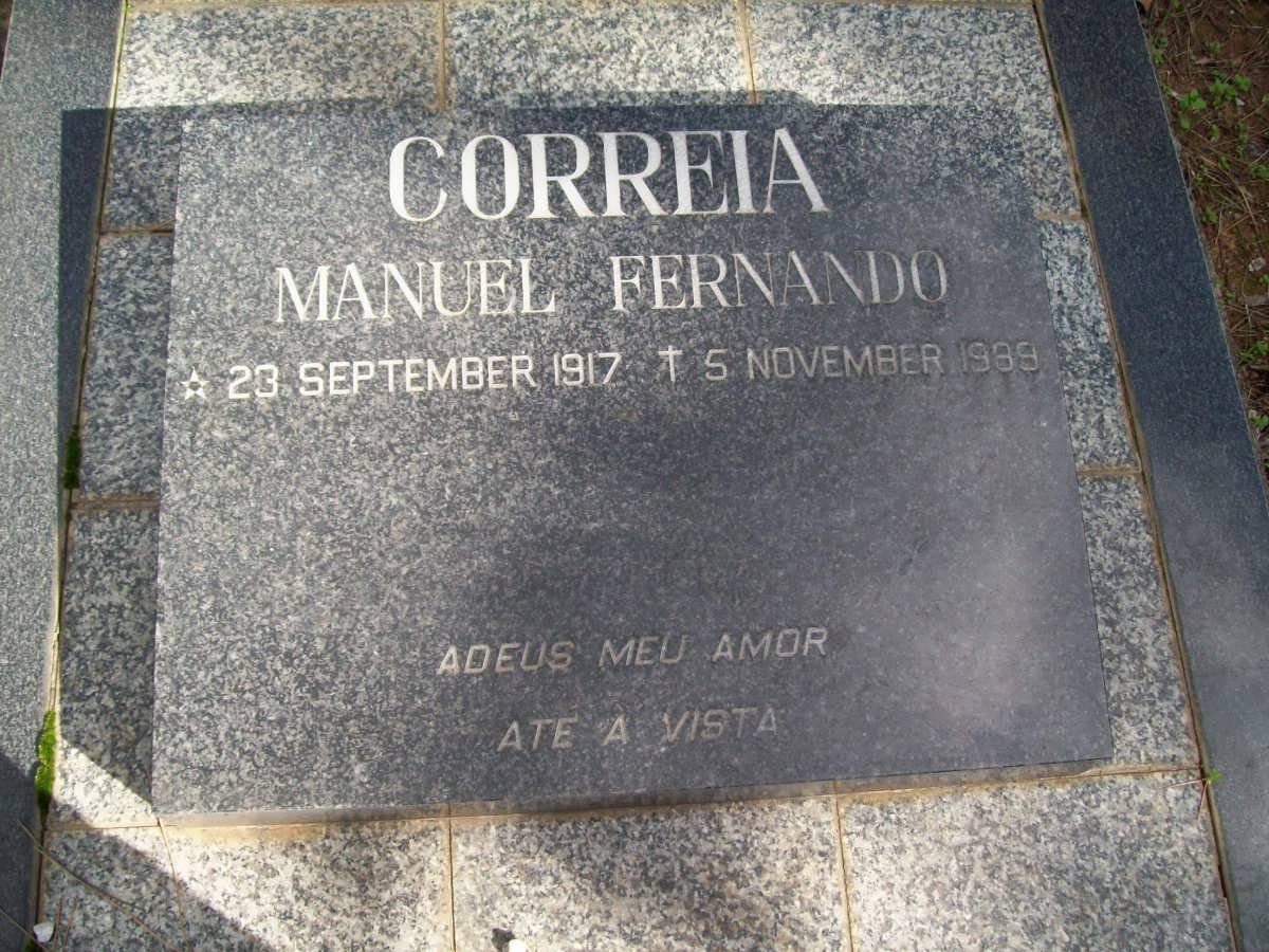 CORREIA Manuel Fernando 1917-1989