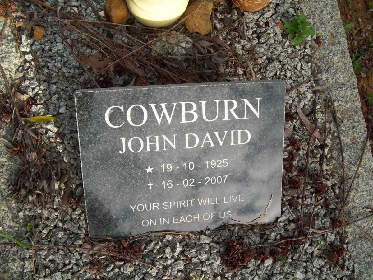 COWBURN John David 1925-2007