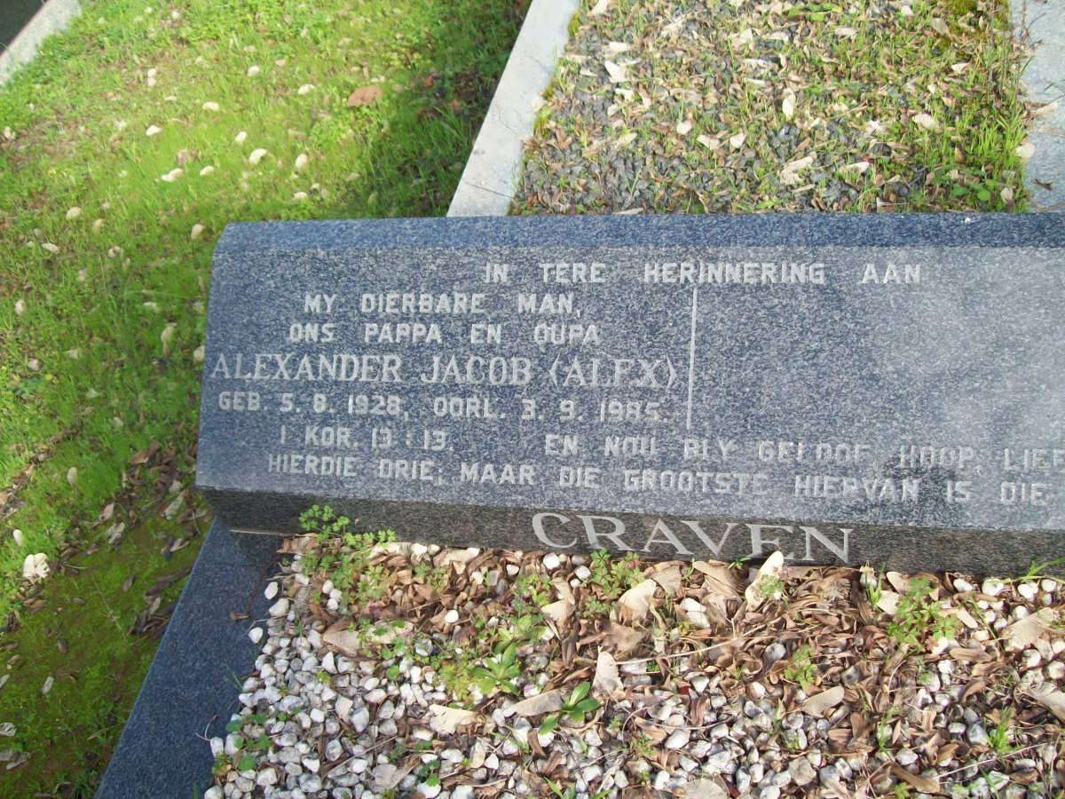 CRAVEN Alexander Jacob 1928-1985