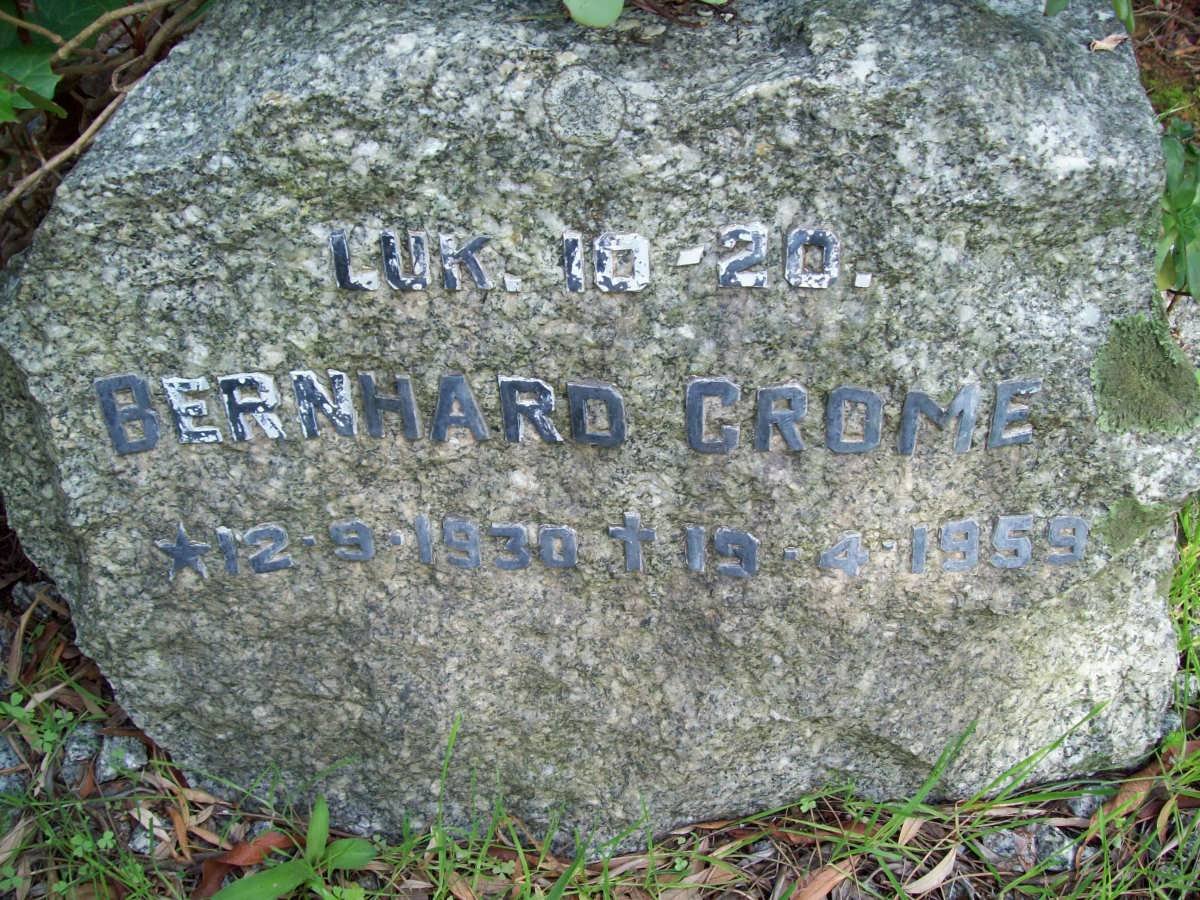 CROME Bernhard 1930-1959