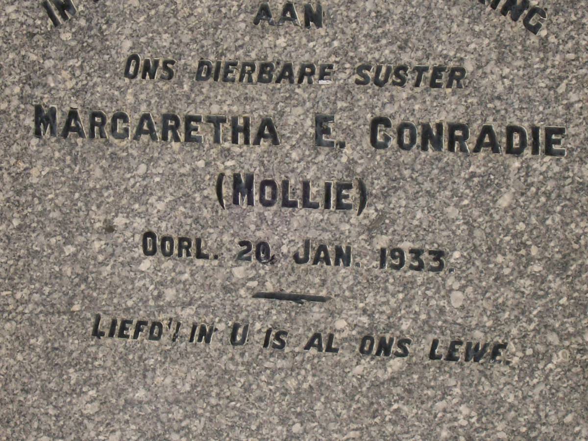 CONRADIE Margaretha E. -1933