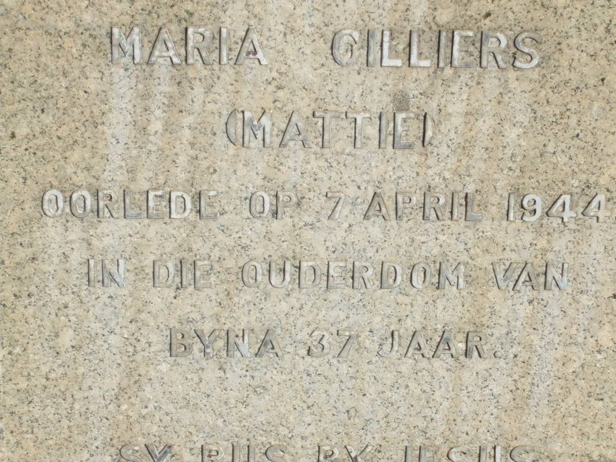 CILLIERS Maria -1944